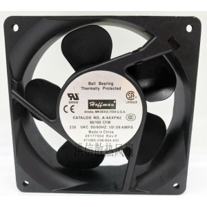 HOFFMAN 4715MS-23W-B5A-A03 A-4AXFN2 230V 0.1/0.09A 2wires Cooling Fan