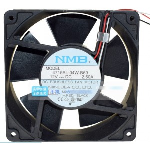 NMB 4715SL-04W-B69 4715SL-04W-B69-D50 12V 2.50A 3wires Cooling Fan