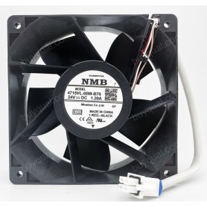 NMB 4715VL-05W-B76 -EQ2 -EQ3 24V 1.20A 4wires Cooling Fan