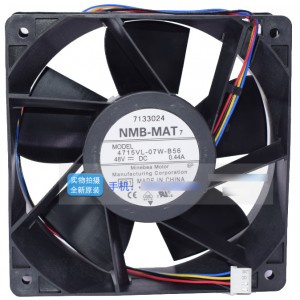 NMB 4715VL-07W-B56 48V 0.44A 4wires Cooling Fan