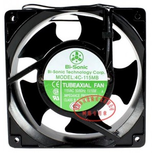 Bi-sonic 4C-115MB 115V 11/10W 2wires Cooling Fan