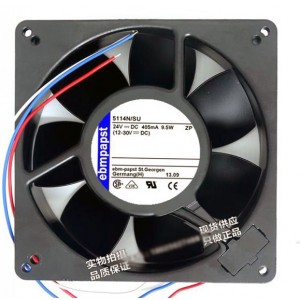 Ebmpapst 5114N/SU 24V 405mA 9.5W 3wires Cooling Fan