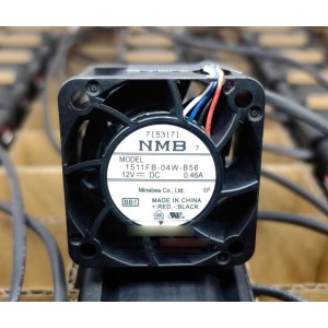NMB 1511FB-04W-B56 12V 0.46A 4wires Cooling Fan