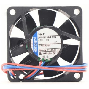 Ebmpapst 514F 24V 39mA 0.9W 2wires Cooling Fan - Original New