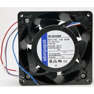 Ebmpapst DV5214/2HP 24V 1.6A 38.5W 4wires cooling fan