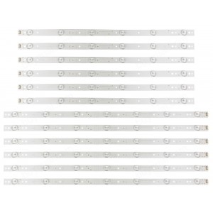 Skyworth 5800-W55004-LP40 5800-W55004-RP40 CRH-A5535351306L54PREV1.1 CRH-A5535351306R54PREV1.1 LED Backlight Strips - 12 Strips