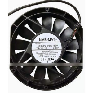 NMB 5910PL-06W-B50 24V 0.50A 3wires Cooling Fan 