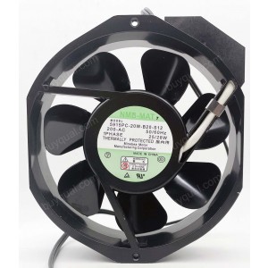 NMB 5915PC-20W-B20-S12 200V 25/28W 2wires Cooling Fan - Original New