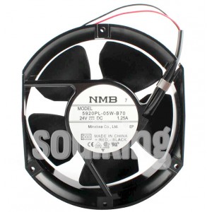 NMB 5920PL-05W-B70 5920PL-05W-B70-D00 24V 1.25A 2wires Cooling Fan
