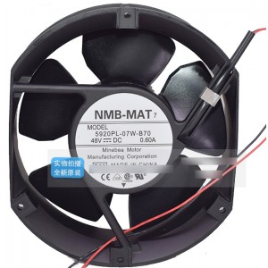 NMB 5920PL-07W-B70 48V 0.6A 2wires Cooling Fan