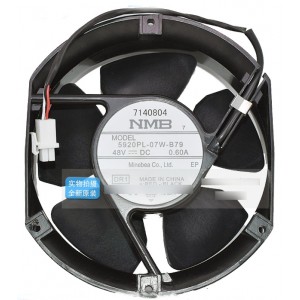 NMB 5920PL-07W-B79 48V 0.6A 3wires Cooling Fan