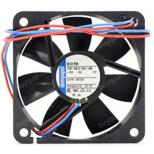 Ebmpapst 612FH 12V 0.12A 2wires Cooling Fan