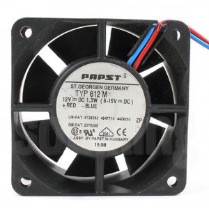 Ebmpapst 612M 12V 1.3W 3wires Cooling Fan