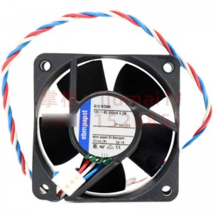 Ebmpapst 612N/2HH 12V 250mA 3.0W 3wires Cooling Fan