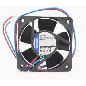 Ebmpapst 612NGHH 12V 310mA 3.7W 2wires Cooling Fan 