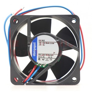 Ebmpapst 612NLE 12V 29mA 0.35W 2wires Cooling Fan
