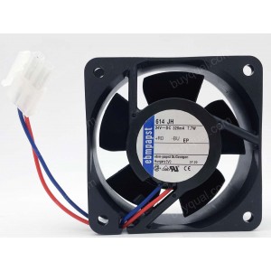 Ebmpapst 614JH 24V 0.32A 7.7W 2wires Cooling Fan - Original New