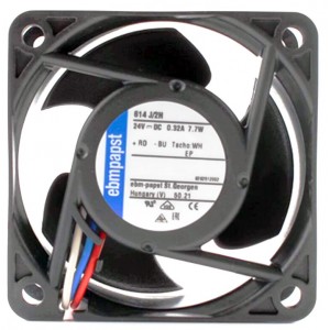 Ebmpapst 614J/2H 24V 0.32A 3wires Cooling Fan 