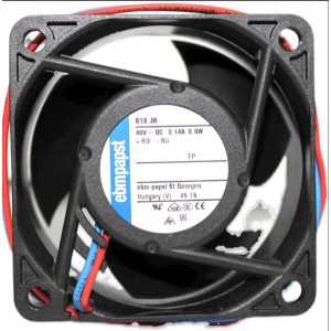 Ebmpapst 618JH 48V 0.14A 6.9W 2wires Cooling Fan