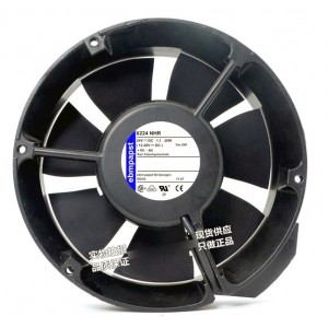 Ebmpapst 6224NHR 24V 1.1A 26W Cooling Fan - Used/ Refurbished