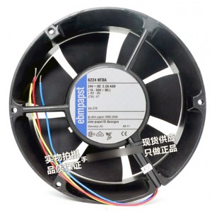 Ebmpapst 6224NTDA 24V 2.0A 48W 3wires Cooling Fan - New