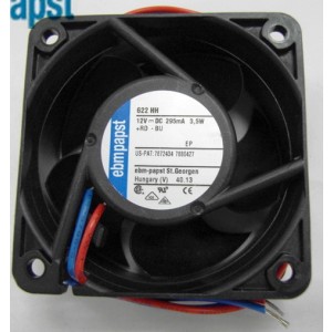 Ebmpapst 622HH 12V 295mA 3.5W 2wires Cooling Fan
