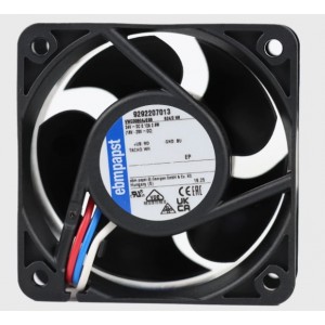 Ebmpapst 624/2HH ( VWCDO60AJEGS 9292207013 ) 24V 0.12A 2.9W 3wires Cooling Fan