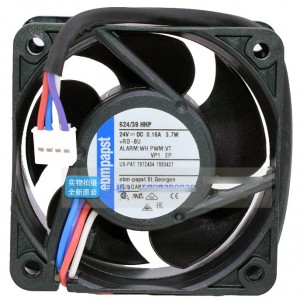 Ebmpapst 624/39HHP 624/39HHPR 24V 0.16A 3.7W 4wires Cooling Fan 