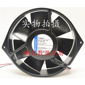 Ebmpapst 7114N/41 24V 480mA 11W 2wires Cooling Fan