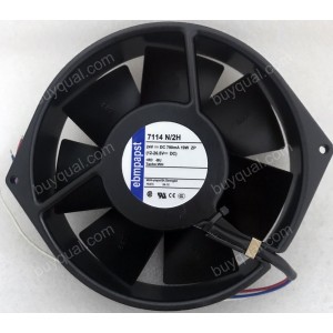 Ebmpapst 7114N/2H 24V 790mA 19W 3wires Cooling Fan