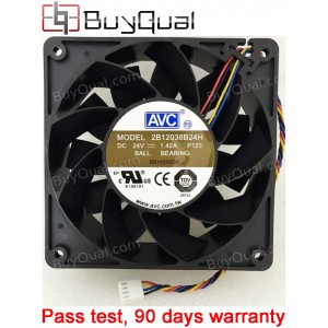 AVC 2B12038B24H 24V 1.42A 4wires cooling fan