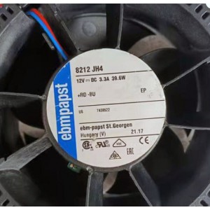 Ebmpapst 8212JH4 12V 3.3A 39.5W 2wires Cooling Fan