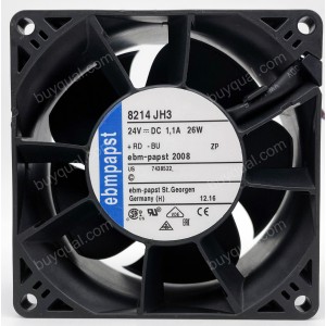 EBMPAPST 8214JH3 24V 1.1A 26W 2wires cooling Fan
