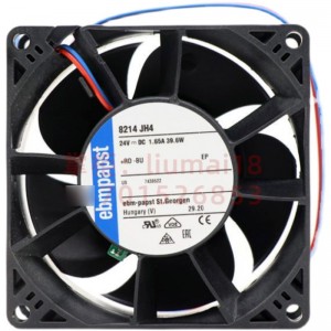 Ebmpapst 8214JH4 24V 1.65A 39.6W 2wires Cooling Fan - Original New