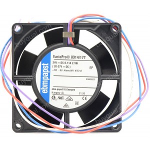 Ebmpapst 8314/17T 24V 0.11A 2.5W 4wires Cooling Fan - New