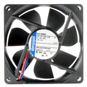 Ebmpapst 8412NGMLE 12V 75mA 0.9W 2wires Cooling Fan