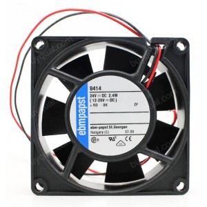 Ebmpapst 8414 24V 2.4W 2wires Cooling Fan