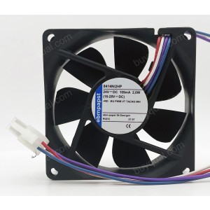 Ebmpapst 8414N/2HP 24V 109mA 2.6W 4wires Cooling Fan 