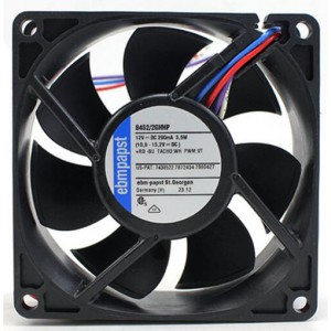 Ebmpapst 8452/2GHHP 12V 200mA 3.5W 4wires Cooling Fan 