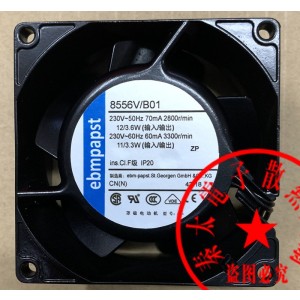 Ebmpapst 8556V/B01 230V 70mA Cooling Fan