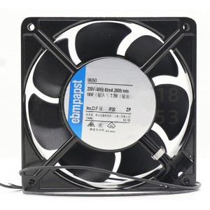 Ebmpapst 9650 230V 0.085A 16W 2wires Cooling Fan 