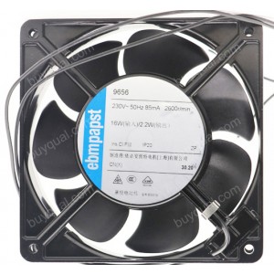 Ebmpapst 9656 230V 85mA 16W 2wires Cooling Fan