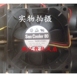 Sanyo 9A0812S401 12V 0.18A 3wires Cooling Fan