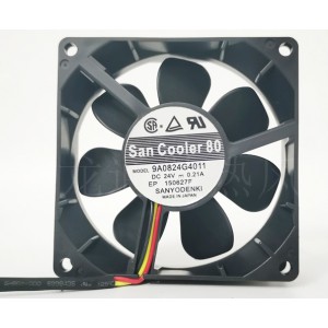 SANYO 9A0824G401 9A0824G4011 24V 0.21A 3wires Cooling Fan