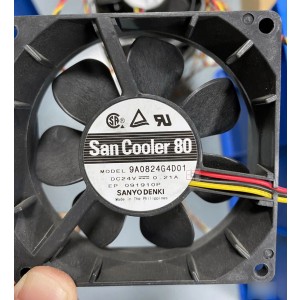 SANYO 9A0824G4D01 24V 0.20A 3wires Cooling Fan