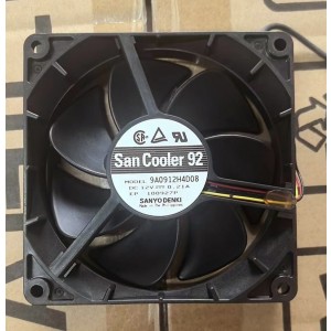 Sanyo 9A0912H4D08 12V 0.12A 3wires Cooling Fan