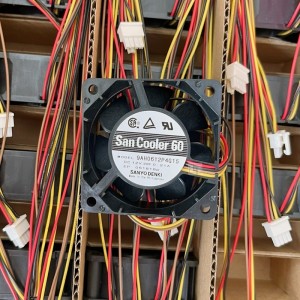 SANYO 9AH0612P4G15 12V 0.21A 4wires Cooling Fan - Original New