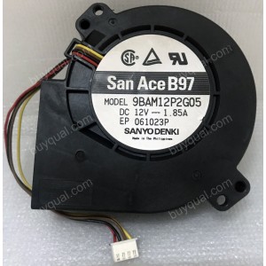 Sanyo 9BAM12P2G05 12V 1.85A 4wires Cooling Fan