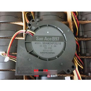 SANYO 9BAM24P2G18 24V 0.9A 4 wires Cooling Fan
