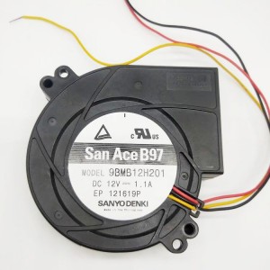 SANYO 9BMB12H201 12V 1.1A 3wires Cooling Fan